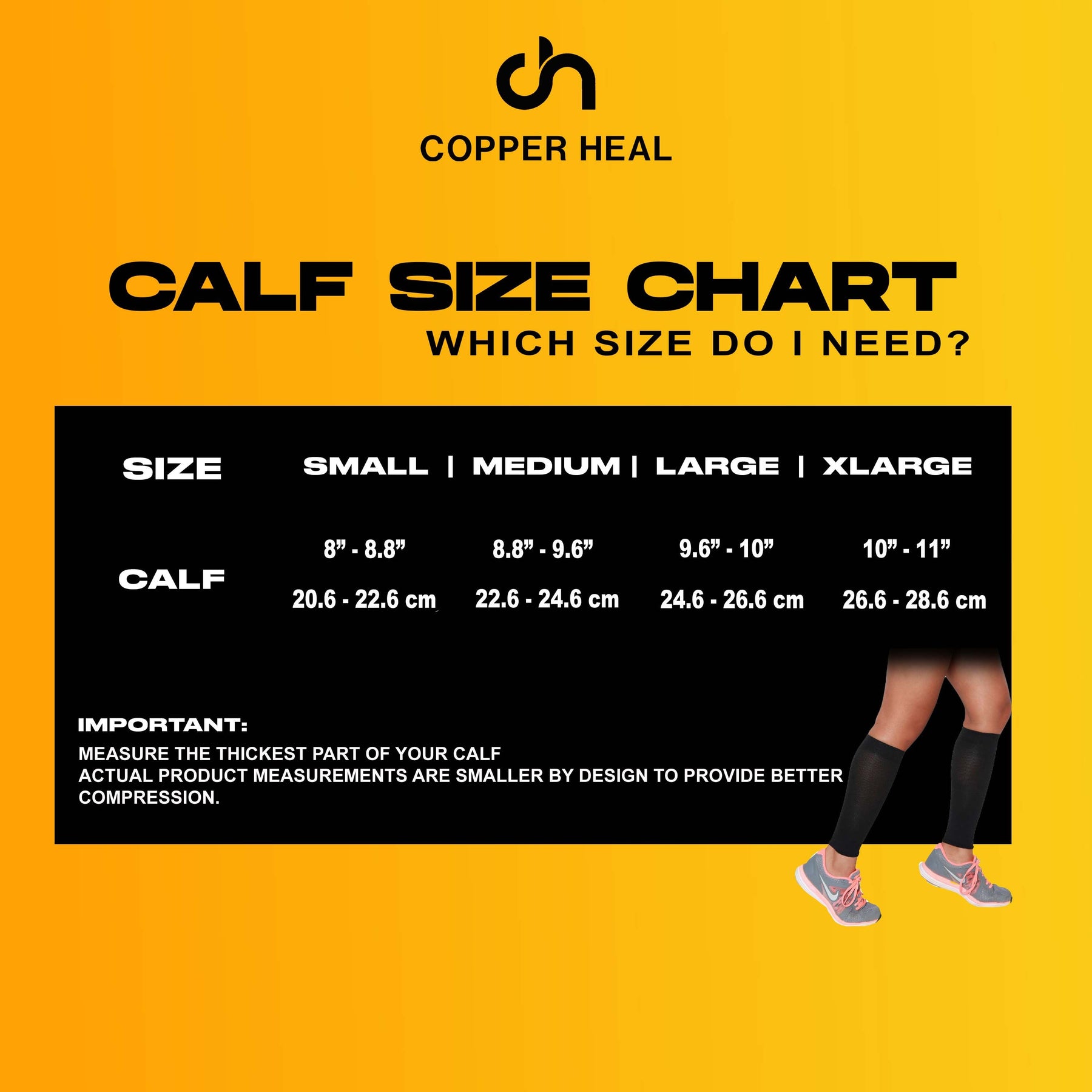 Calf Compression Sleeve COPPER INFUSED