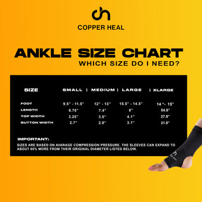 Ankle Compression Sleeve - COPPER HEAL