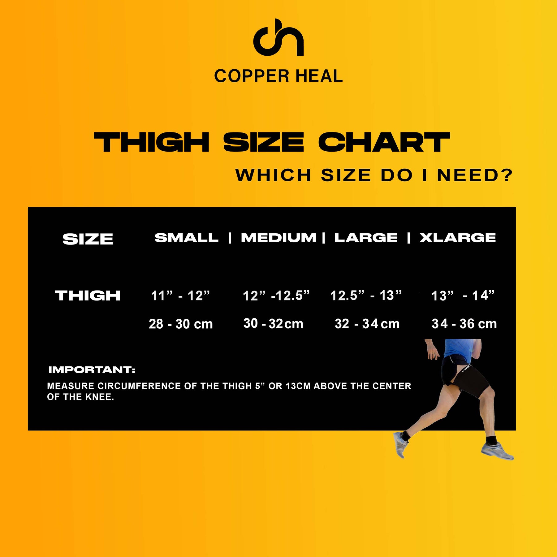 Thigh Compression Sleeve COPPER INFUSED